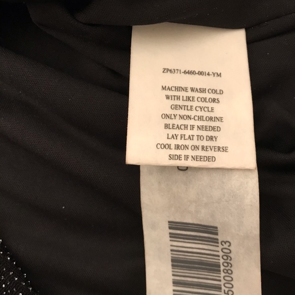 Black sequinned dress top - Picture 5 of 6